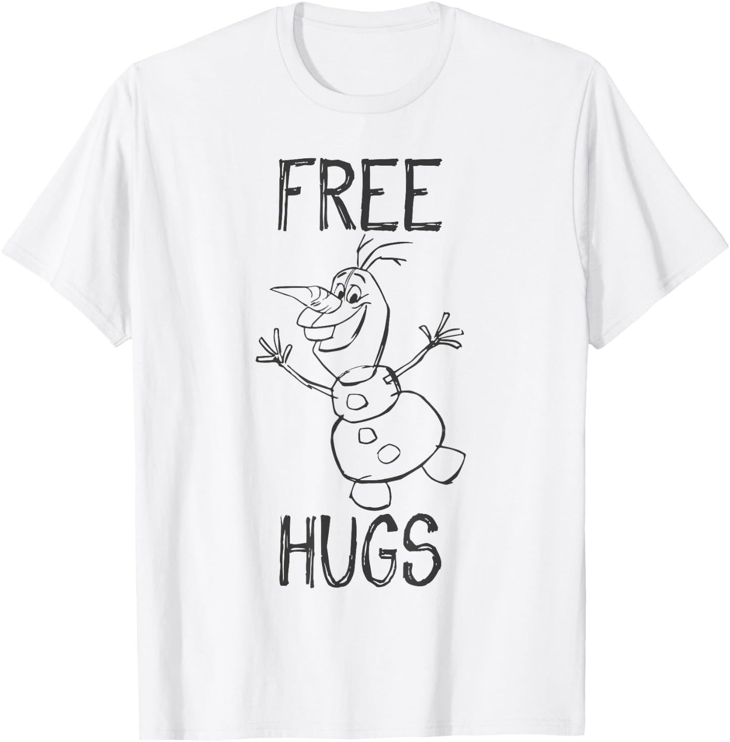 Frozen Olaf Free Hugs , White T-Shirt - T-Shirt | White