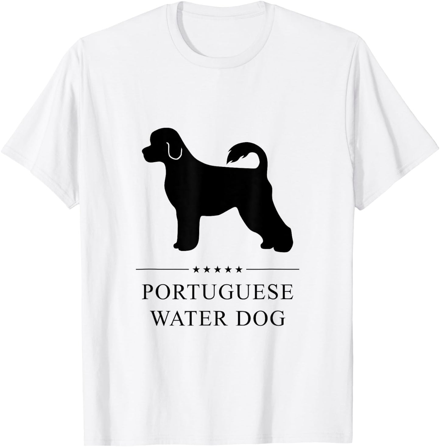 Portuguese Water Dog Black Silhouette Women Kids T-Shirt - T-Shirt | White