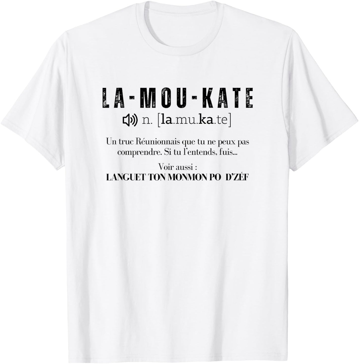Funny The Mukate Lover Reunion Island 974 , white, S T-Shirt - T-Shirt | White