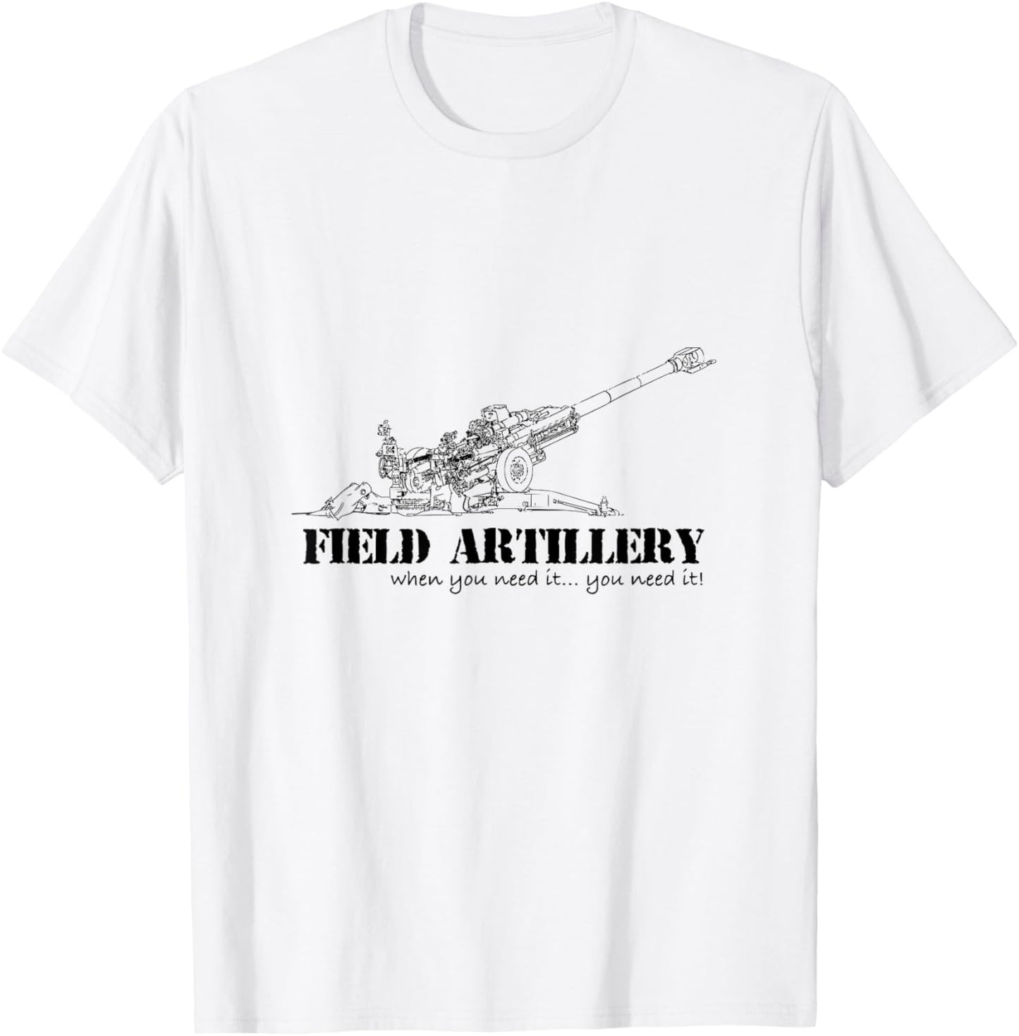 Field Artillery T shirt T-Shirt - T-Shirt | White