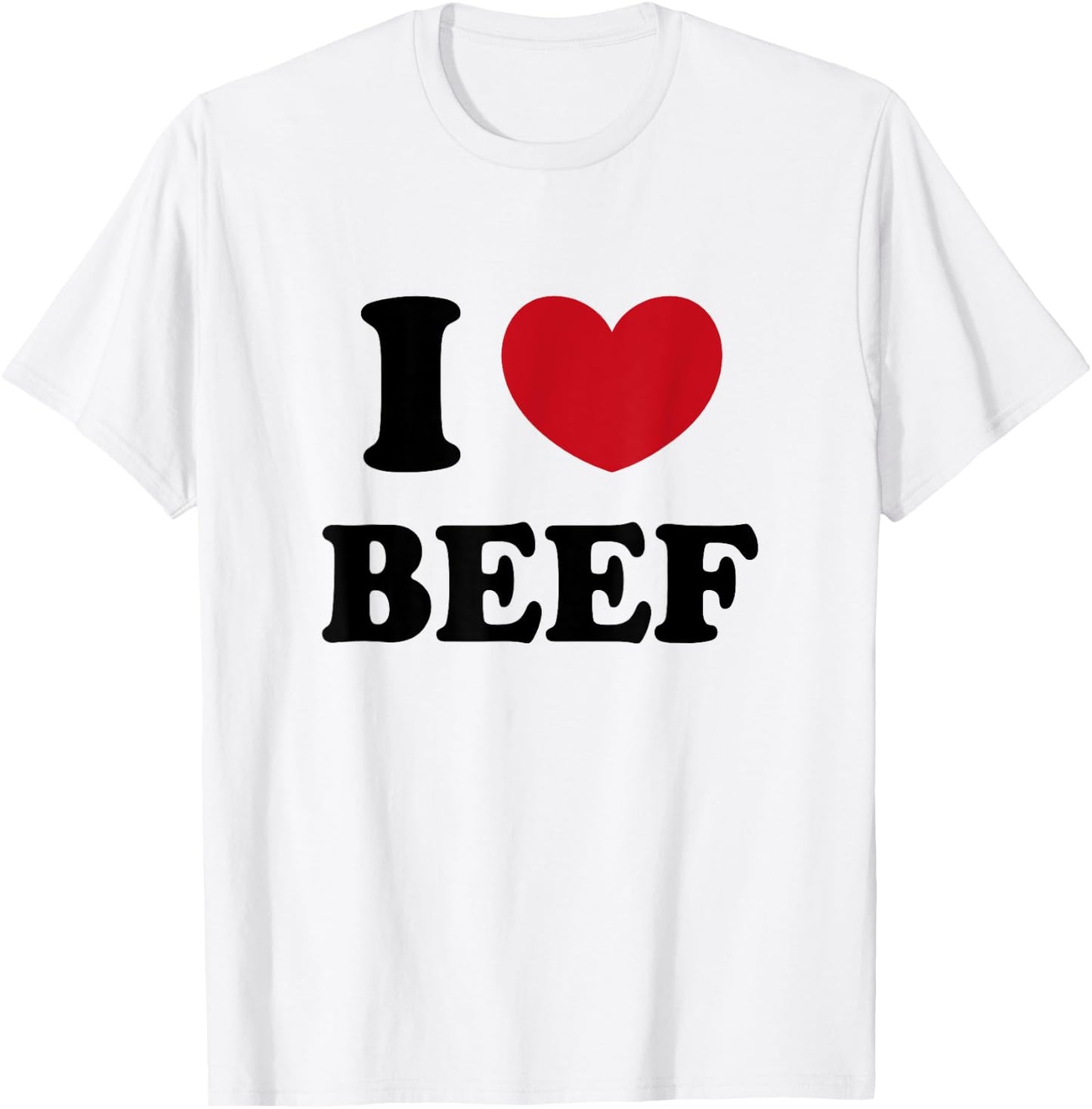 I Love Beef T-Shirt - T-Shirt | White