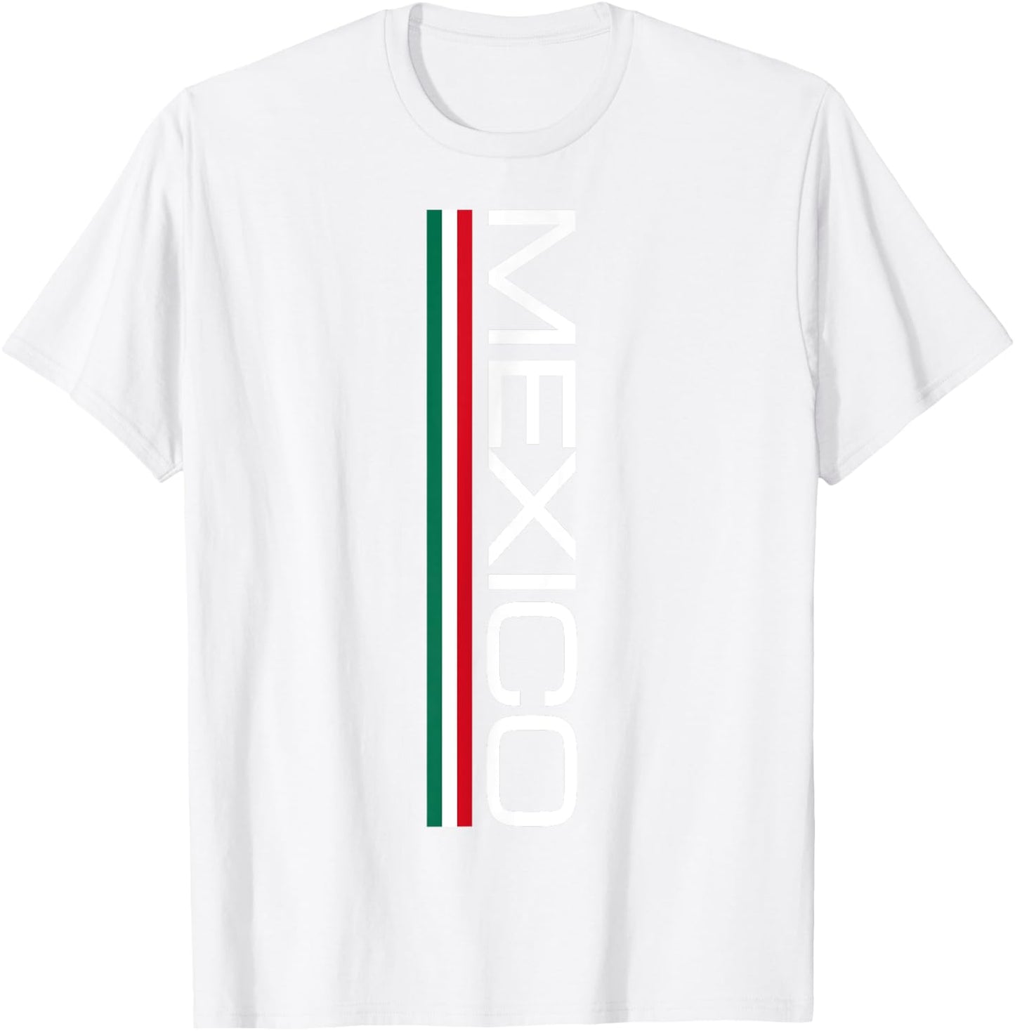 MEXICO FLAG ATHLETIC SPORTS JERSEY STYLE APPAREL - Mexiko-Flagge, mexikanische Sportspiele, Trikot-Stil fr Erwachsene und Kinder, Grn, Kurzarm, Crew-Ausschnitt, S T-Shirt - T-Shirt | White