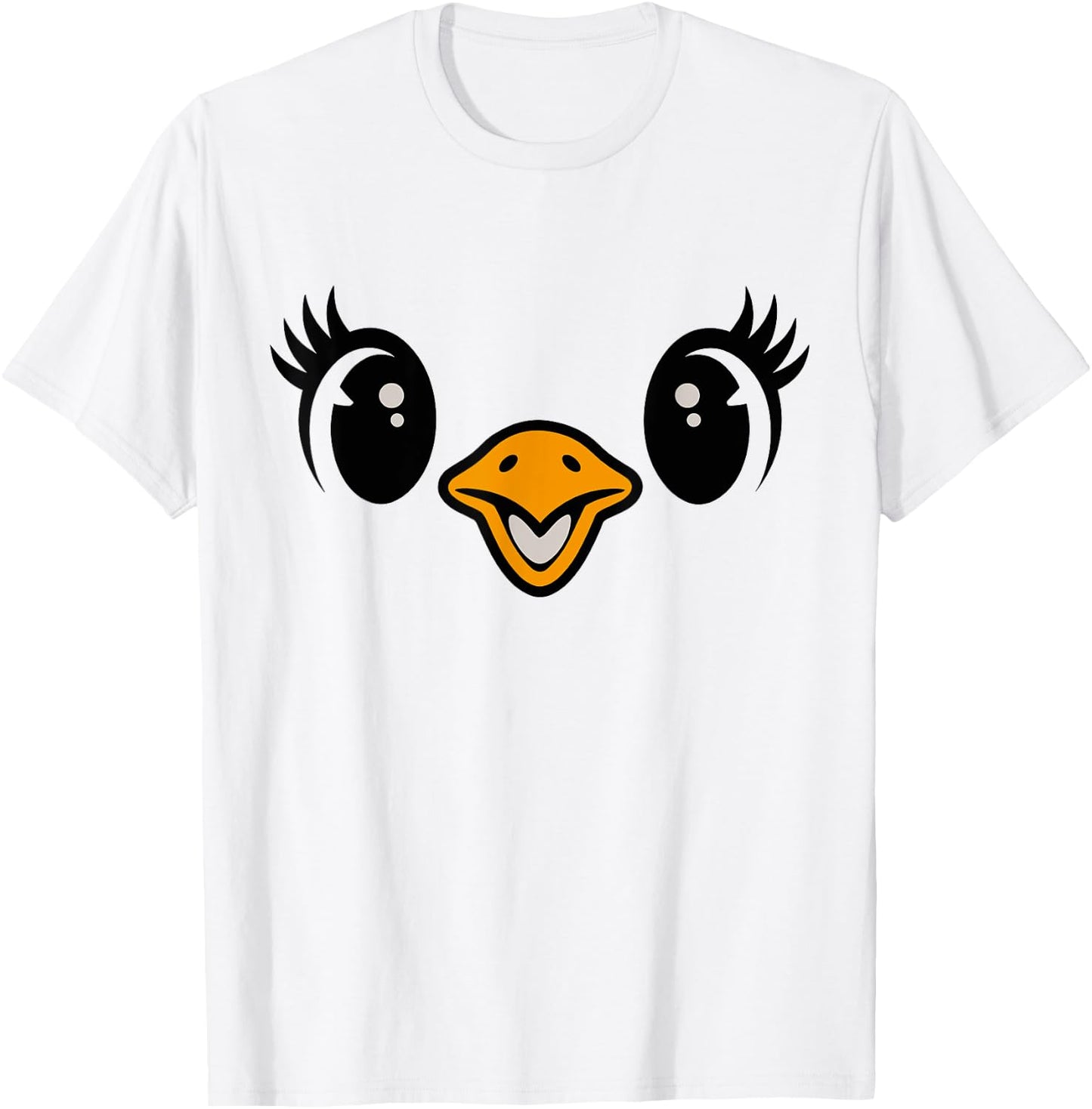 Halloween Chick Face Costume Kids Cute Baby Chicken T-Shirt - T-Shirt | White