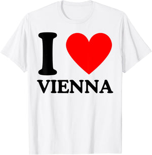 I Love Vienna - Ich liebe Wien T-Shirt - T-Shirt | White
