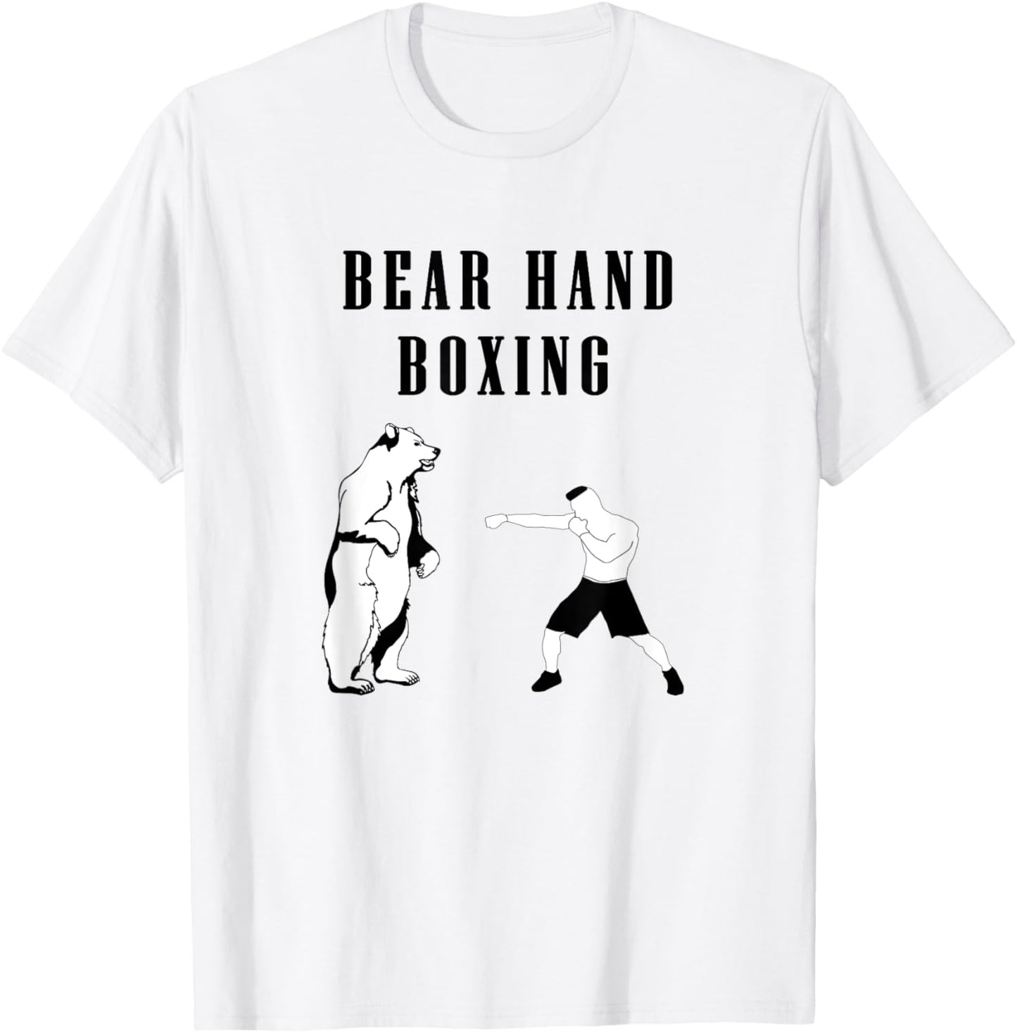 Bear hand boxing T-Shirt - T-Shirt | White
