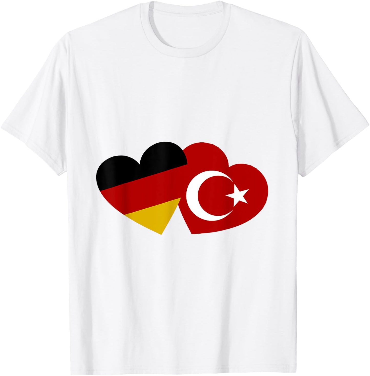 Türkische Deutsche Liebe und Freundschaft T-Shirt - T-Shirt | White