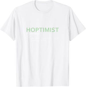 Original HOPTIMIST Definition IPA T-Shirt - T-Shirt | White