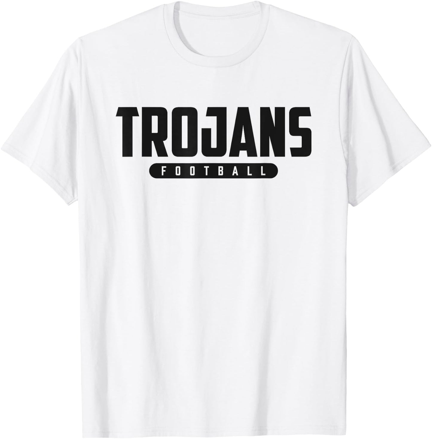 Green Sea Floyds Trojans Football T-Shirt - T-Shirt | White