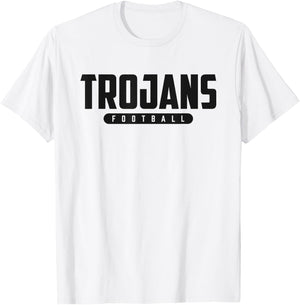 Green Sea Floyds Trojans Football T-Shirt - T-Shirt | White