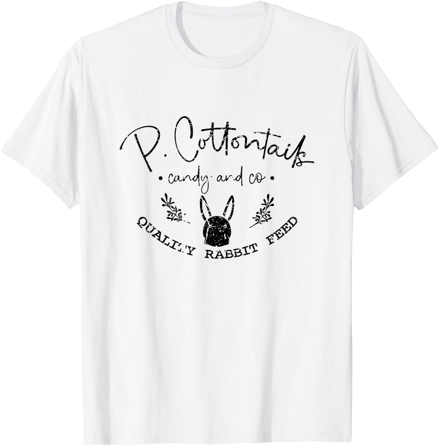Cotton Tail Candy and Co. Vintage Funny Springtime Easter T-Shirt - T-Shirt | White