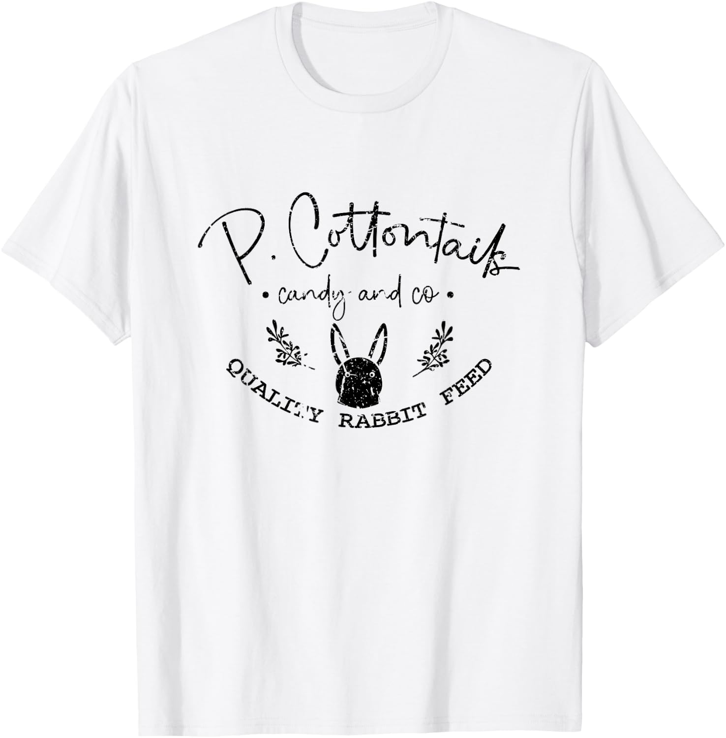 Cotton Tail Candy and Co. Vintage Funny Springtime Easter T-Shirt - T-Shirt | White