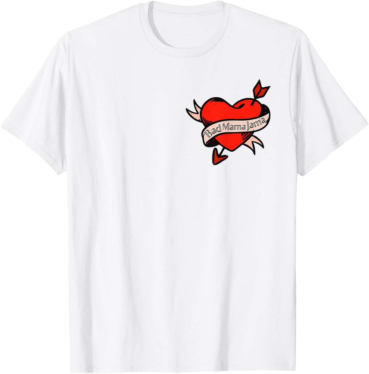 Retro Bad Mama Jama T-Shirt - T-Shirt | White