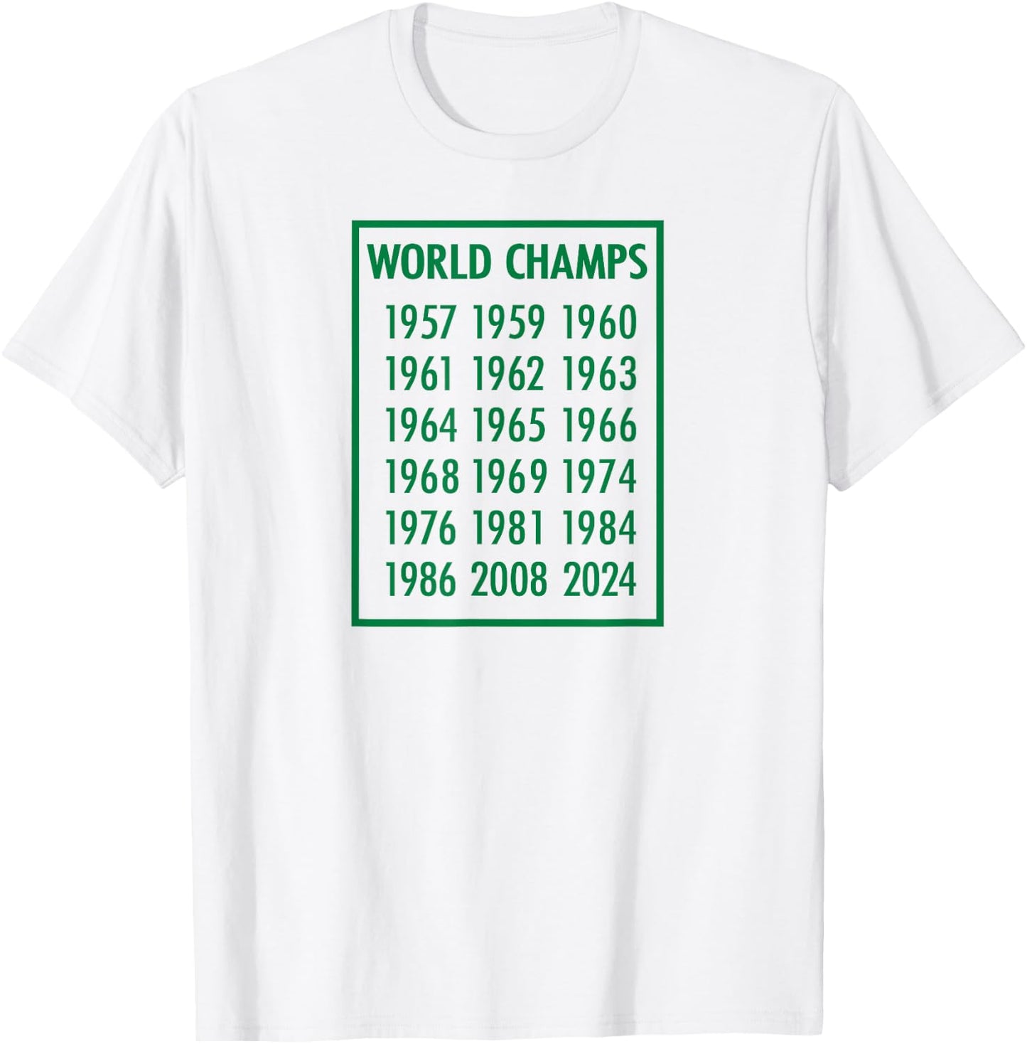 18-Time World Champions - Boston Basketball T-Shirt - T-Shirt | White