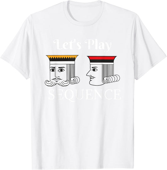 Let's Play a Card Board Game Family Night T-Shirt - T-Shirt | White