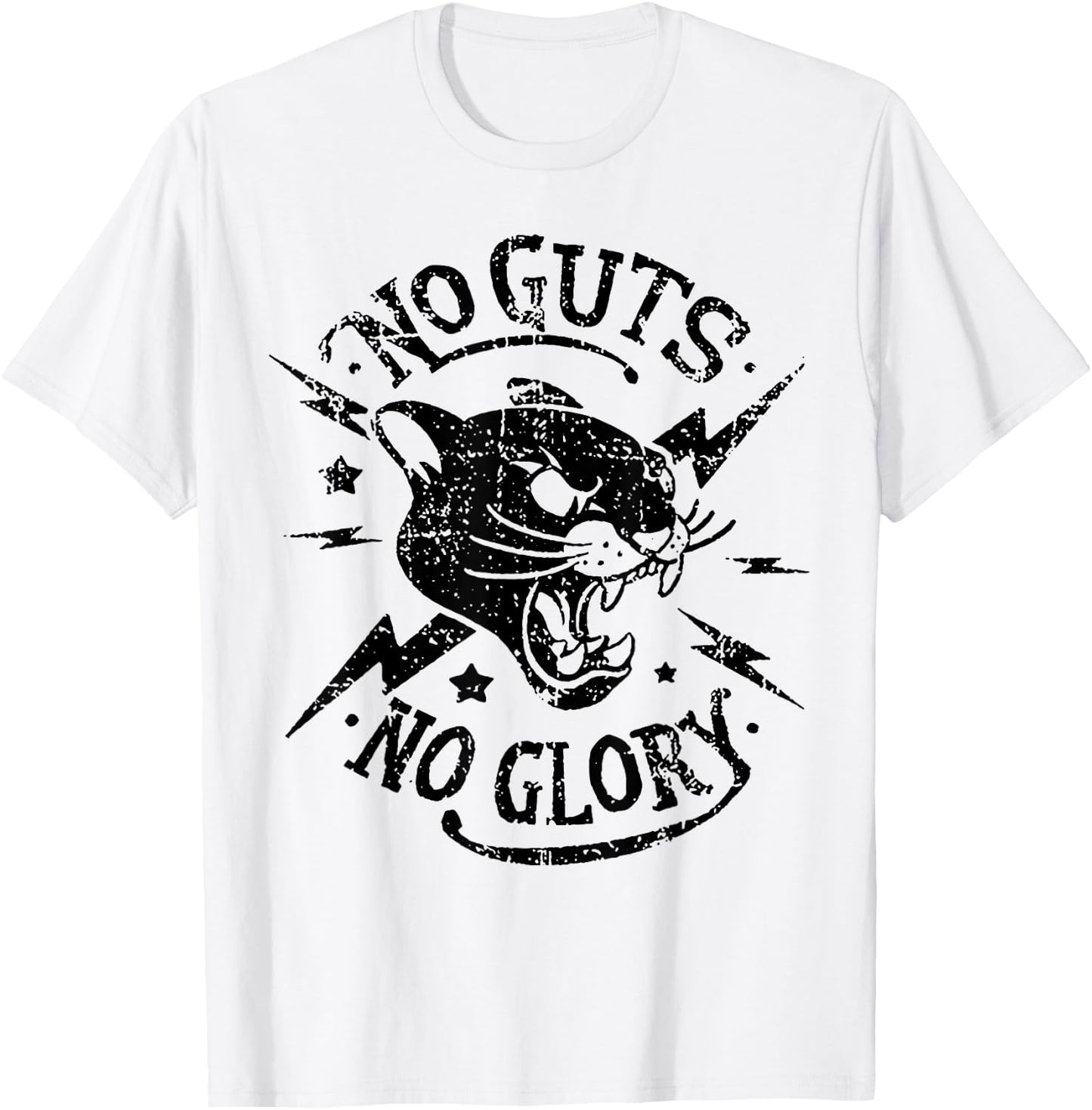 No Guts No Glory T-Shirt - T-Shirt | White