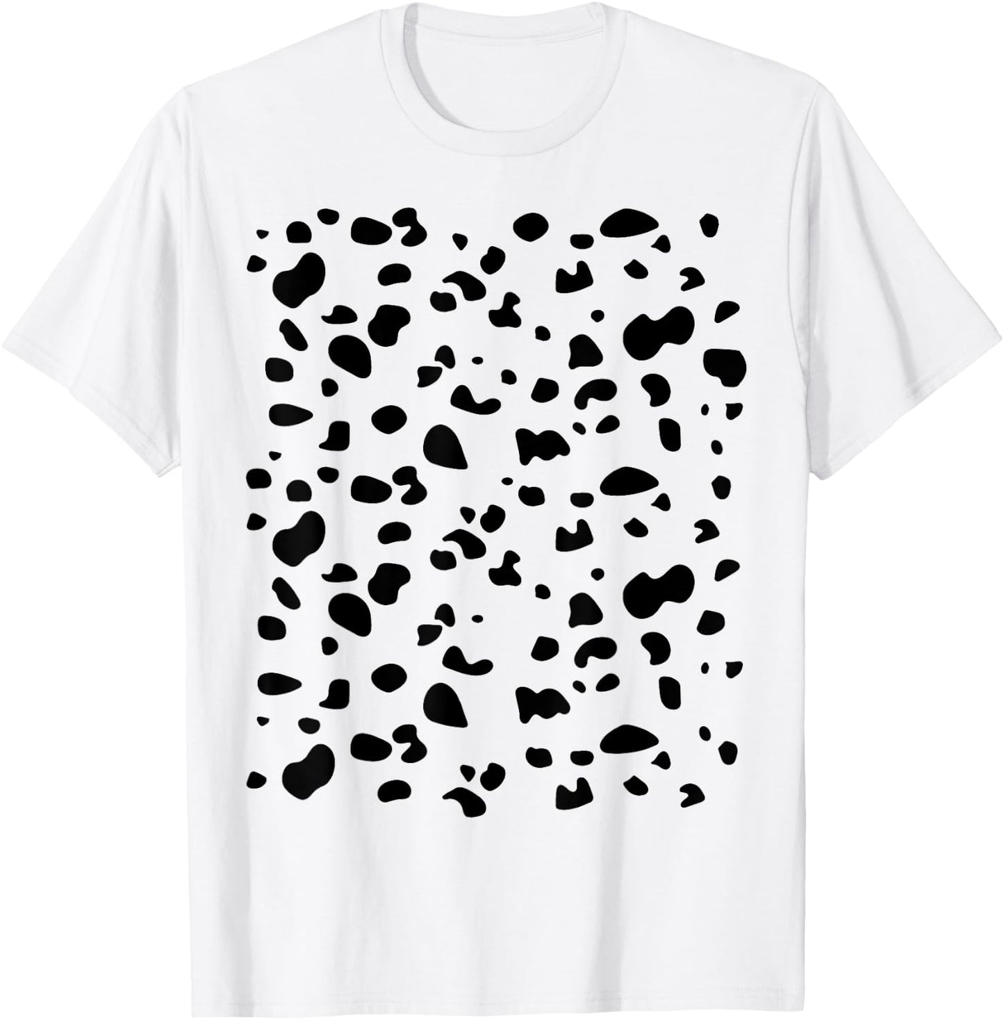 Dalmatian pattern on front and back costume halloween party T-Shirt - T-Shirt | White