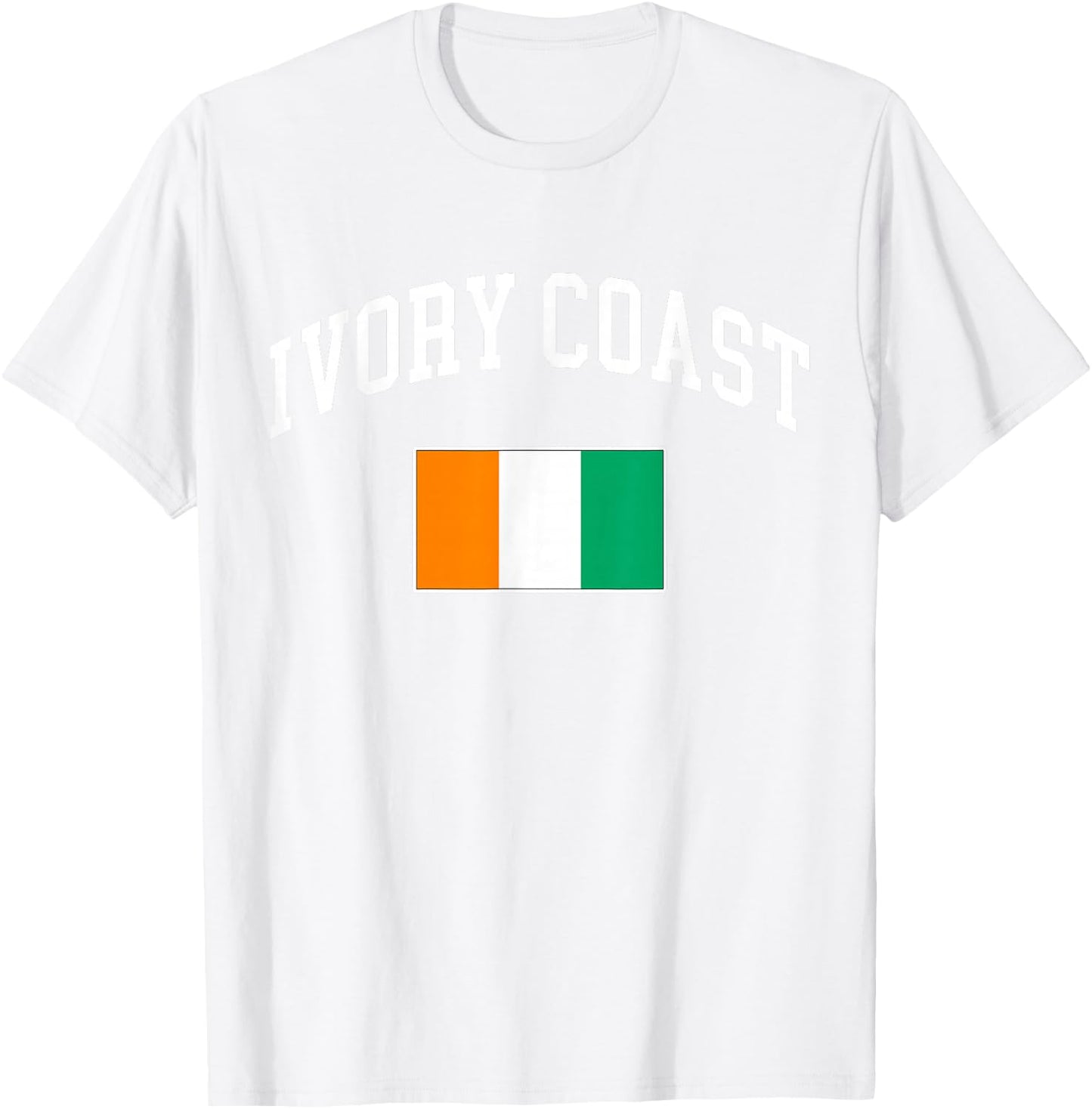Ivory Coast Flag Ivorian Retro Vintage Classic Graphic T-Shirt - T-Shirt | White