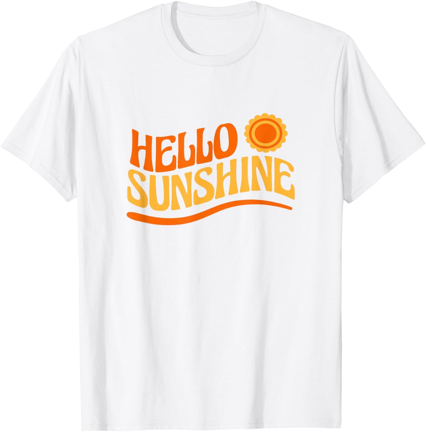 Hello Sunshine , white, S T-Shirt - T-Shirt | White