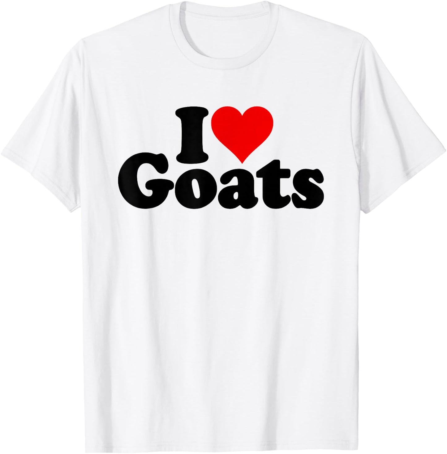 I Love Heart Goats T-Shirt - T-Shirt | White