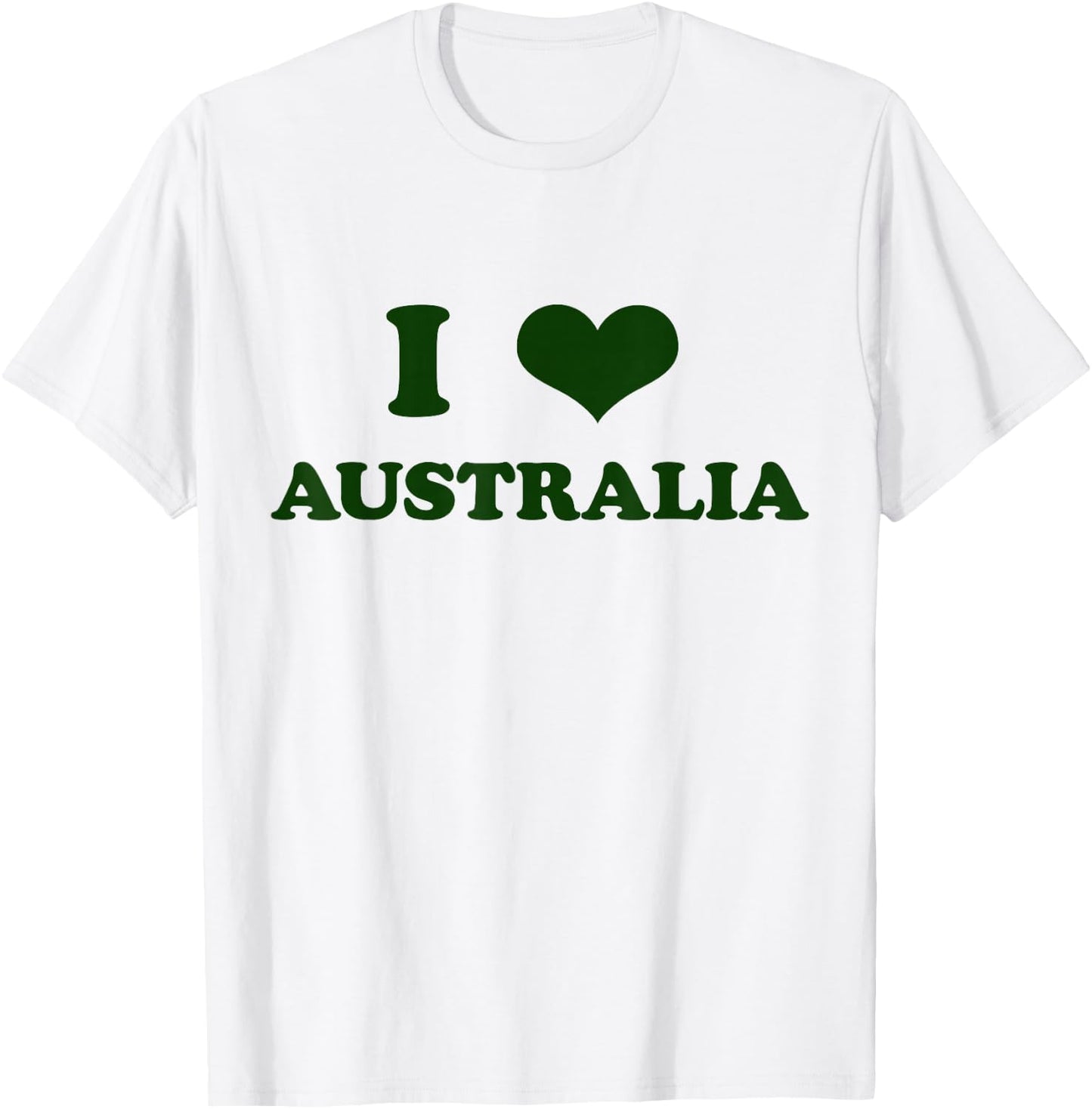 I Love Australia I Heart Shape Aussie Men Women Kids T-Shirt - T-Shirt | White
