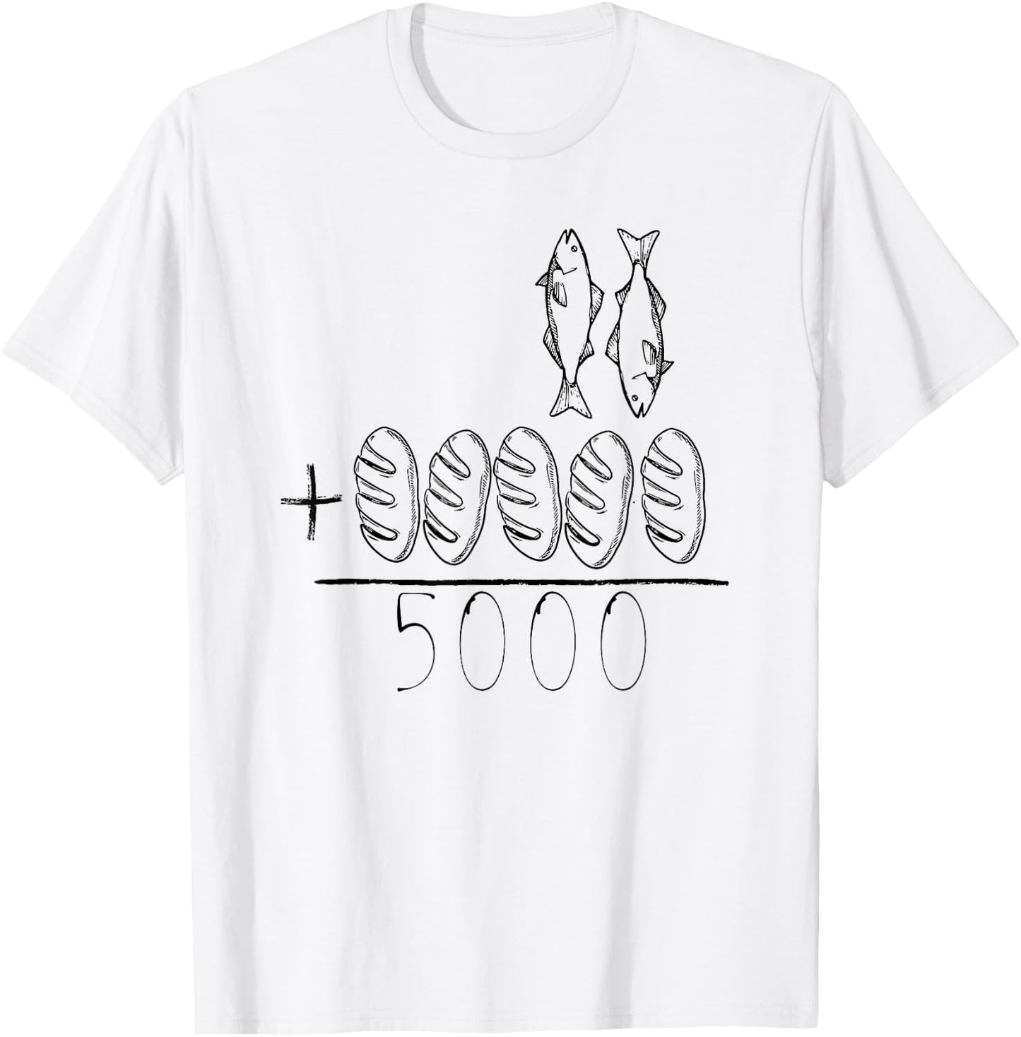 Jesus Feeds the 5000 T-Shirt - T-Shirt | White