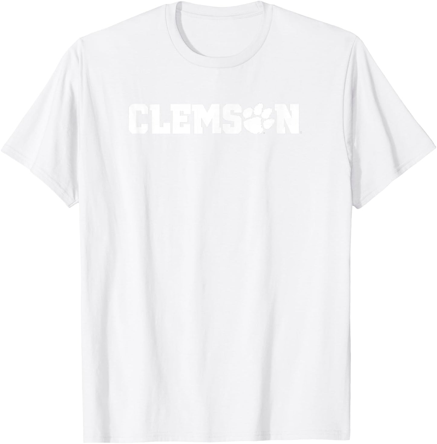Clemson Tigers Classic Paw Orange Officially Licensed T-Shirt - T-Shirt | White