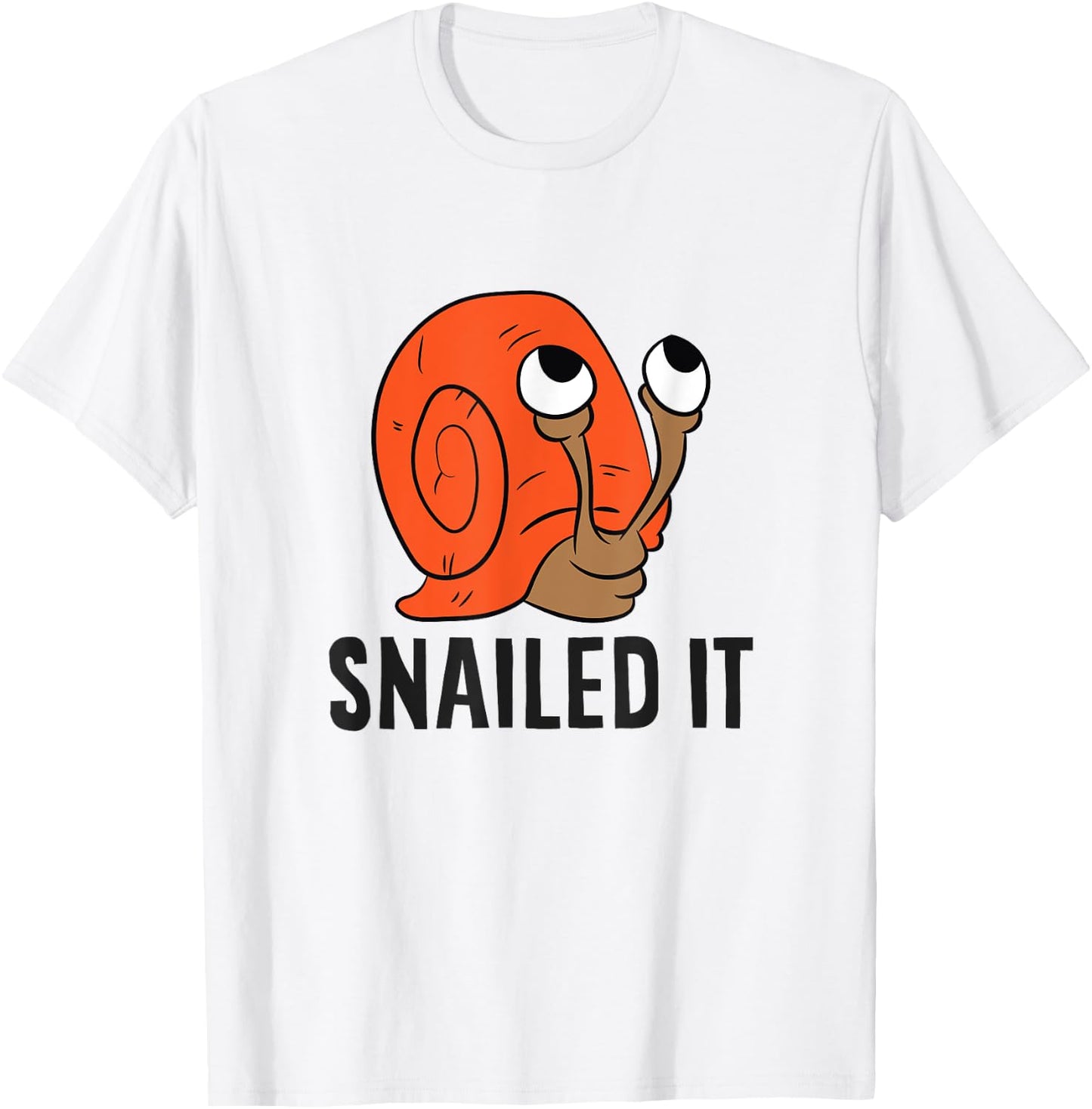 Snailed It Funny Snails T-Shirt - T-Shirt | White