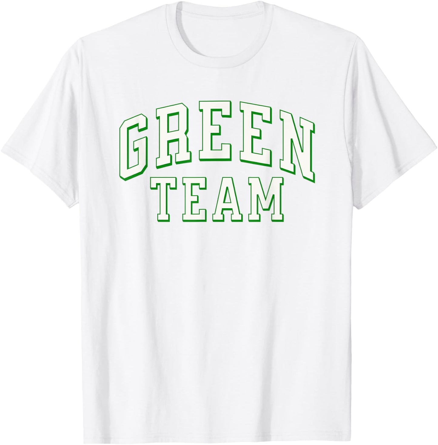 Green Team Matching Team Spirit & Unity Green Color Design T-Shirt - T-Shirt | White