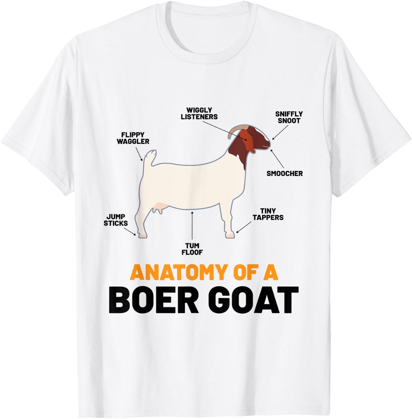 Boer Goat Lover Shirs Pet Meme Animal Pun Funny Boer Goat T-Shirt - T-Shirt | White