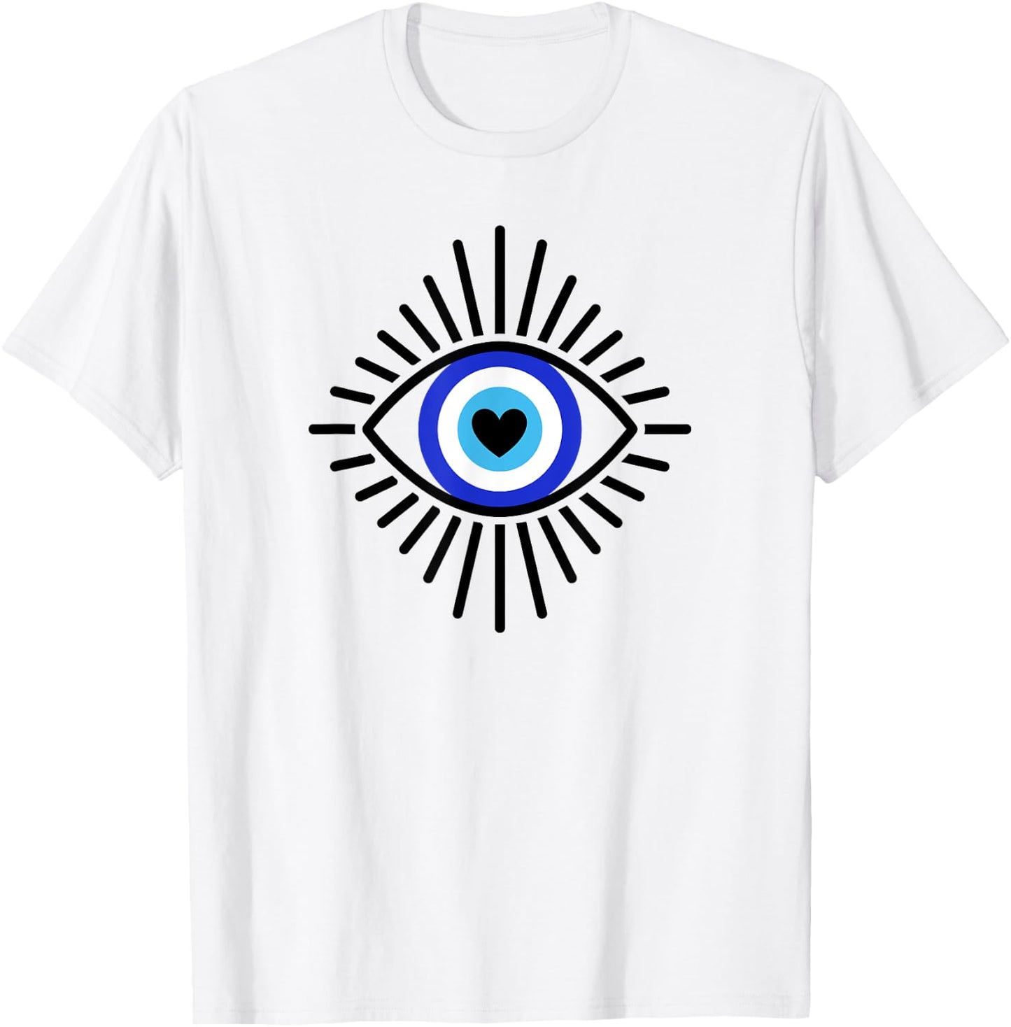 Evil Eye Spiritual Aesthetic Esoteric Mystical Theme T-Shirt - T-Shirt | White