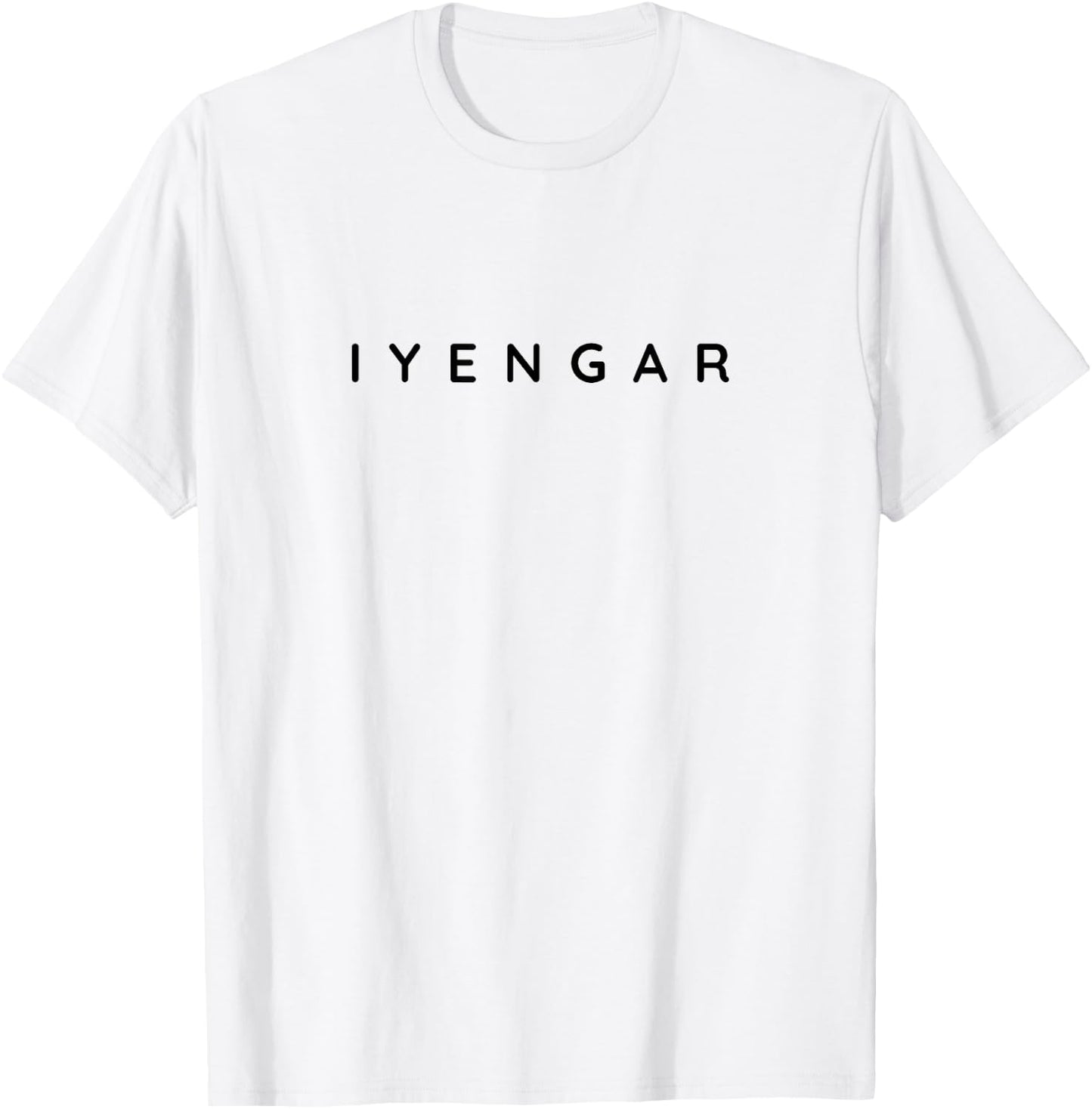 Iyengar Yogalehrer Klassische Schriftart Iyengar Anfänger-Design T-Shirt - T-Shirt | White