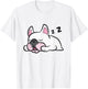 French Bulldog Puppy Sleeping Tired French Bulldog Men Women Girls Kids T-Shirt - T-Shirt | White