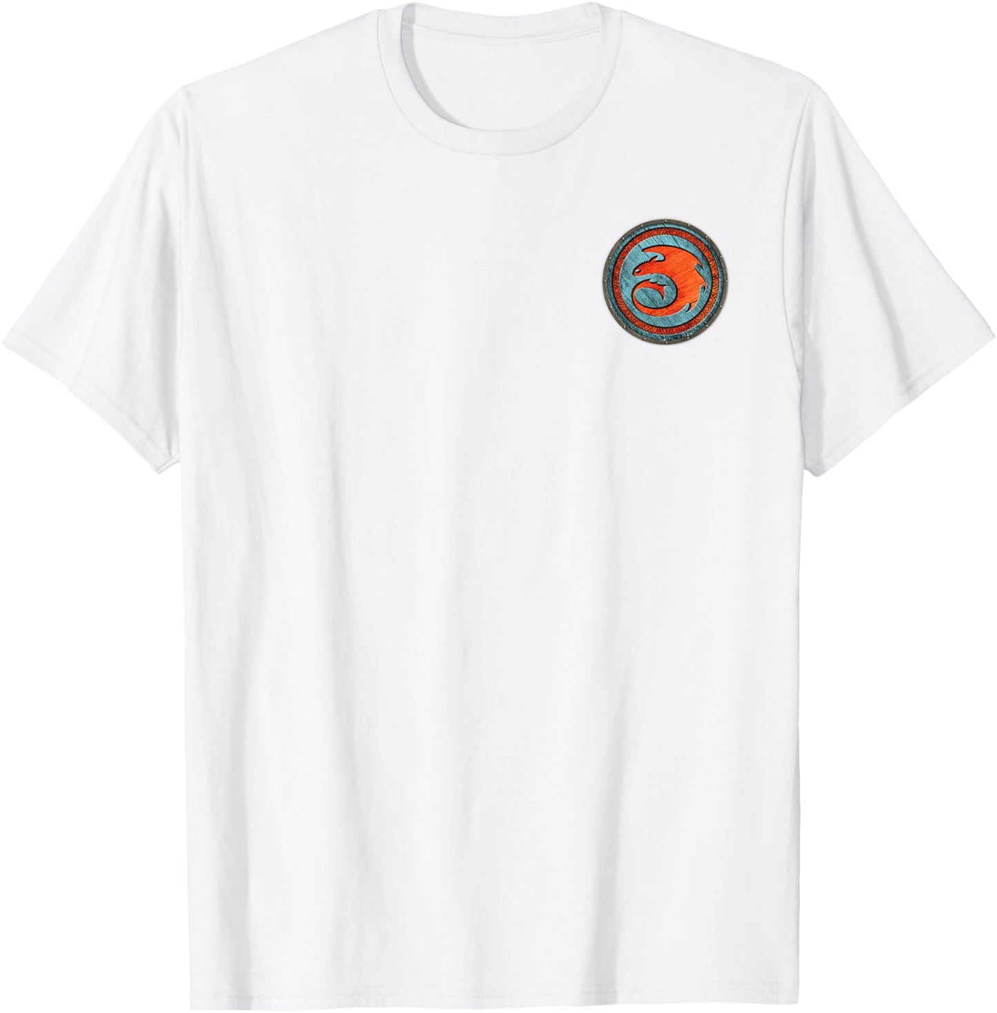Universal Epic Universe Isle of Berk Viking Shield Two Sided T-Shirt - T-Shirt | White