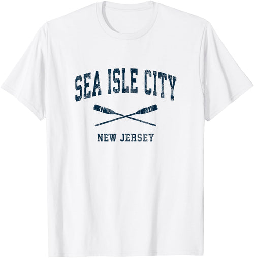 Sea Isle City New Jersey Vintage Nautical Paddles Sports Oar