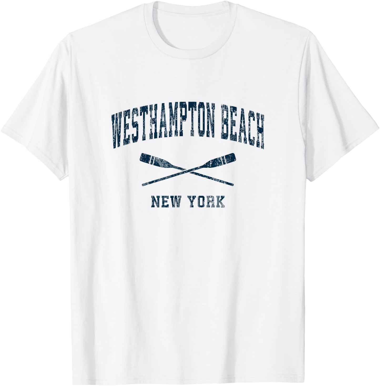 Westhampton Beach New York Vintage Nautical Paddles Sports O Men Women Kids T-Shirt - T-Shirt | White