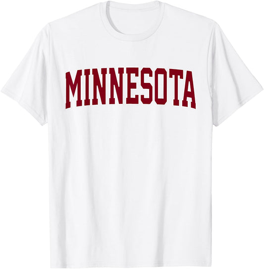 Retro Minnesota Vintage Minnesota Gold Maroon Throwback T-Shirt - T-Shirt | White