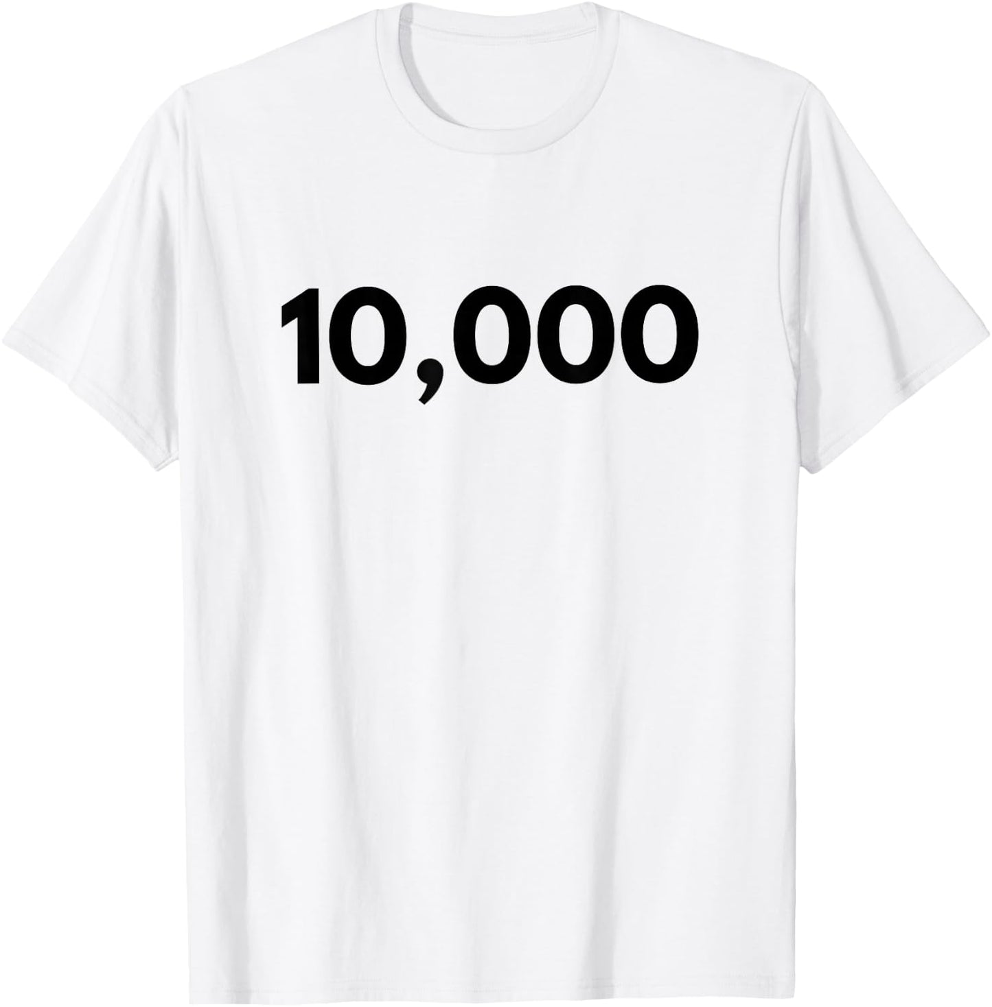 Number 10,000 - Best Ten Thousand Year Old T-Shirt - T-Shirt | White