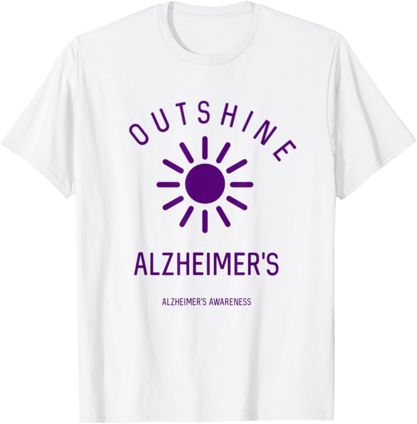 Outshine Alzheimer's Awareness Support Summer June Sunshine Women Kids T-Shirt - T-Shirt | White
