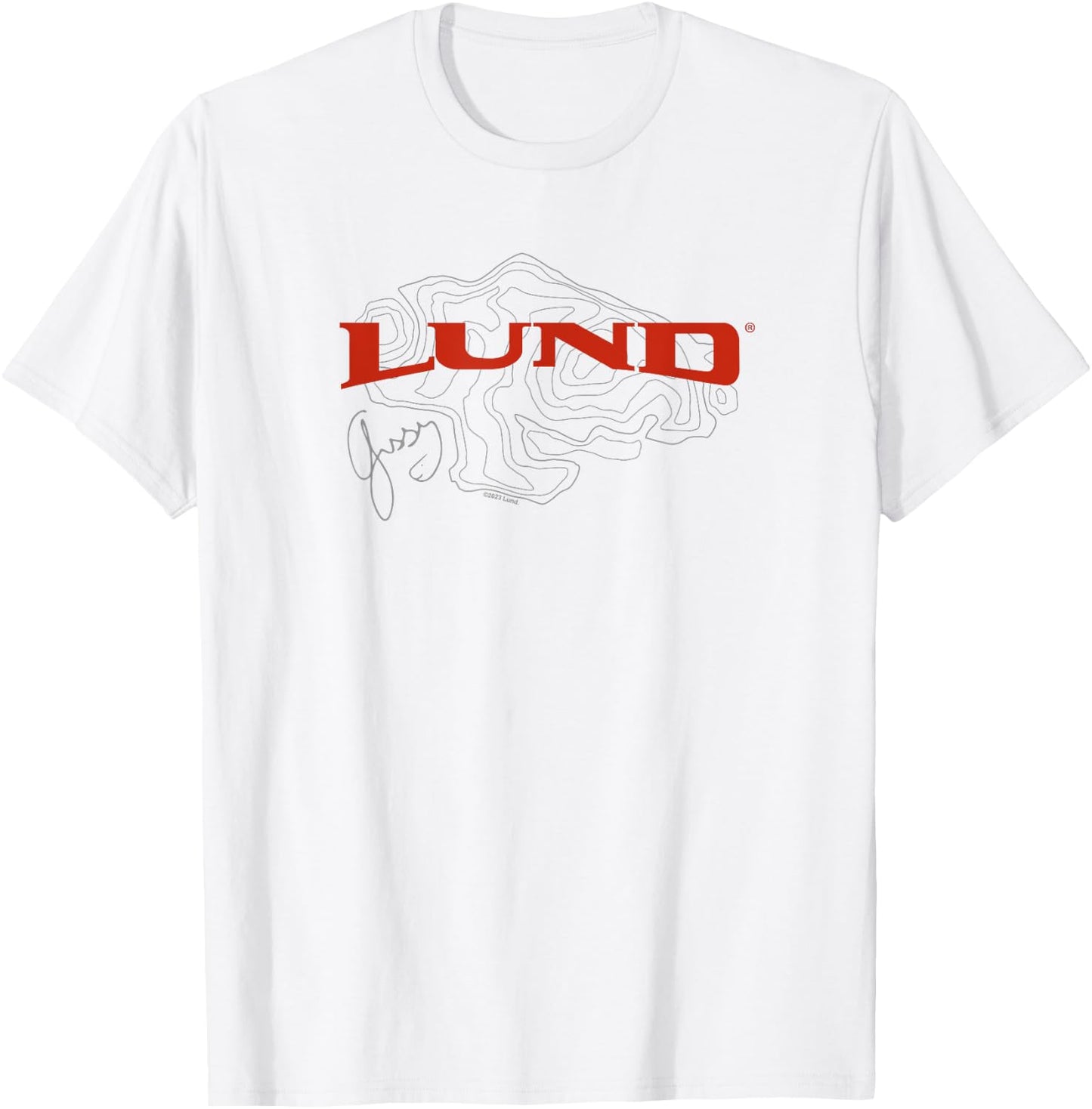 Lund Fish Finder Logo White T-Shirt - T-Shirt | White