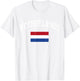 Netherlands Dutch Flag Retro Vintage Classic Graphic T-Shirt - T-Shirt | White