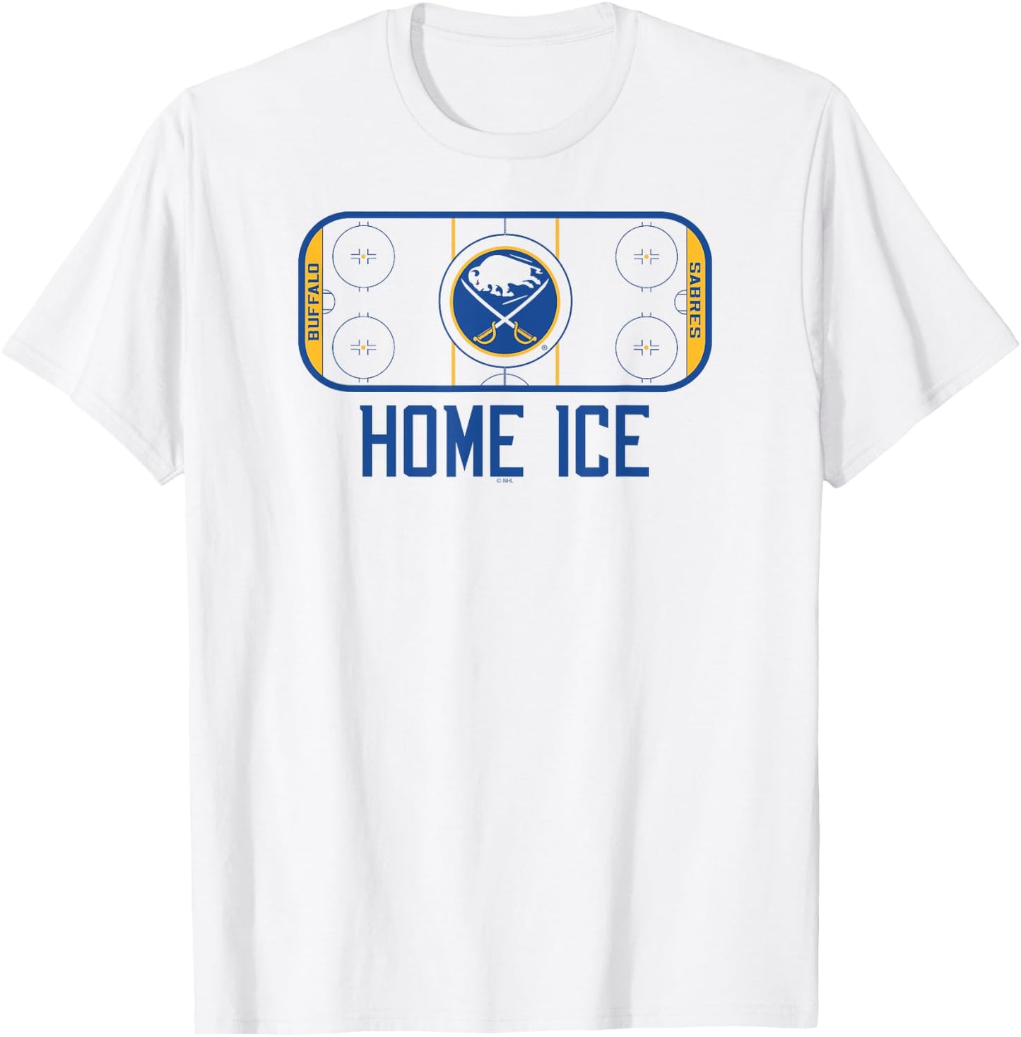 Buffalo Sabres Home Ice White Officially Licensed T-Shirt - T-Shirt | White