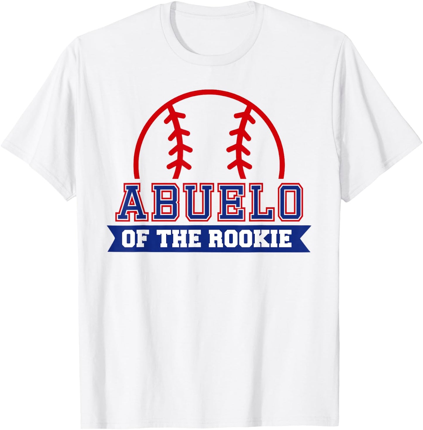 Abuelo of Rookie 1st Birthday Baseball Theme Matching Party T-Shirt - T-Shirt | White