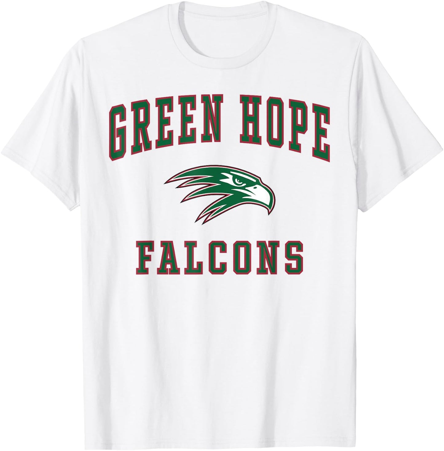 Green Hope High School Falcons T-Shirt - T-Shirt | White