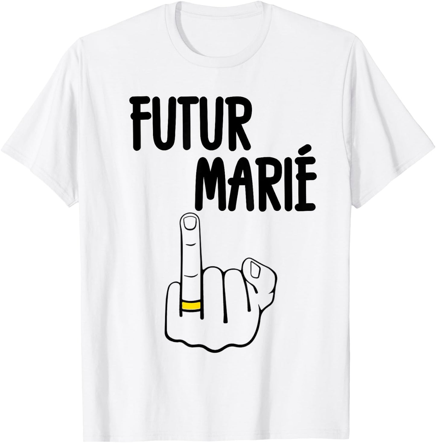 Futur Marié Enterrement Vie De Garçon EVG Humour , white, S T-Shirt - T-Shirt | White