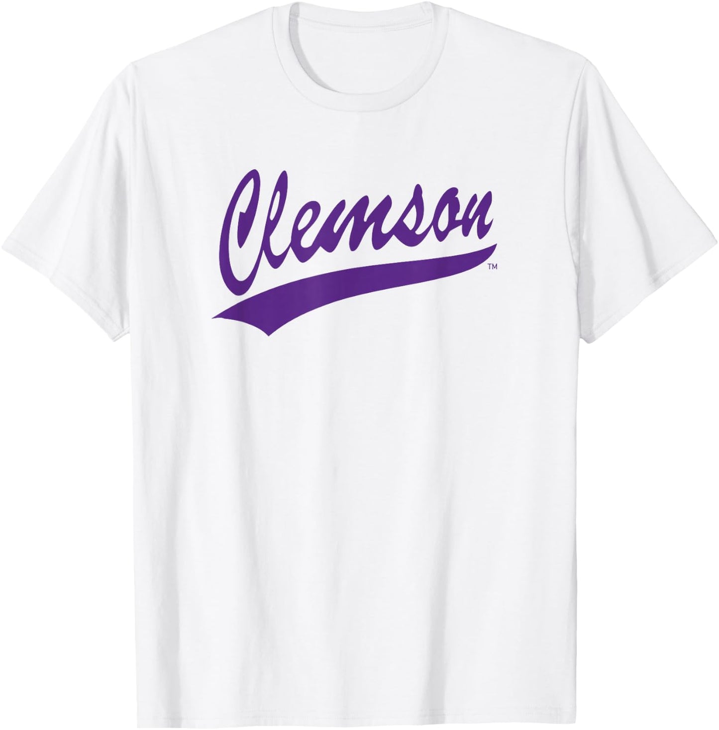 Elite Authentics Clemson Tigers Classic Logo Orange -Adult T-Shirt - T-Shirt | White