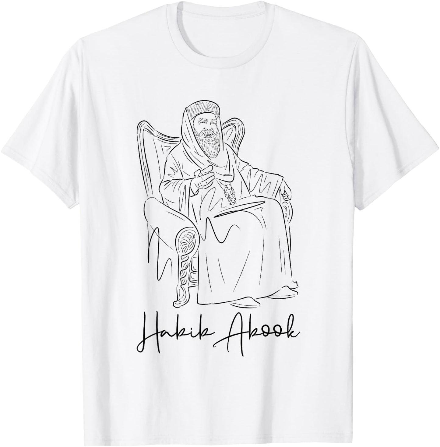Habib Abook (St. Pope Kyrillos VI) T-Shirt - T-Shirt | White