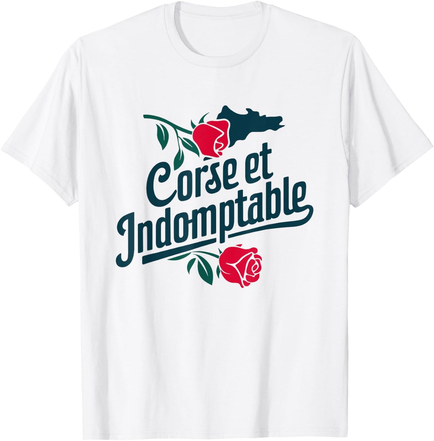 Corsica and Indomitable Beauty Nature Freedom , white, S T-Shirt - T-Shirt | White