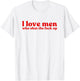 I Love Men Who Shut The Fuck Up Y2k Aesthetic Iconic Slogan T-Shirt - T-Shirt | White