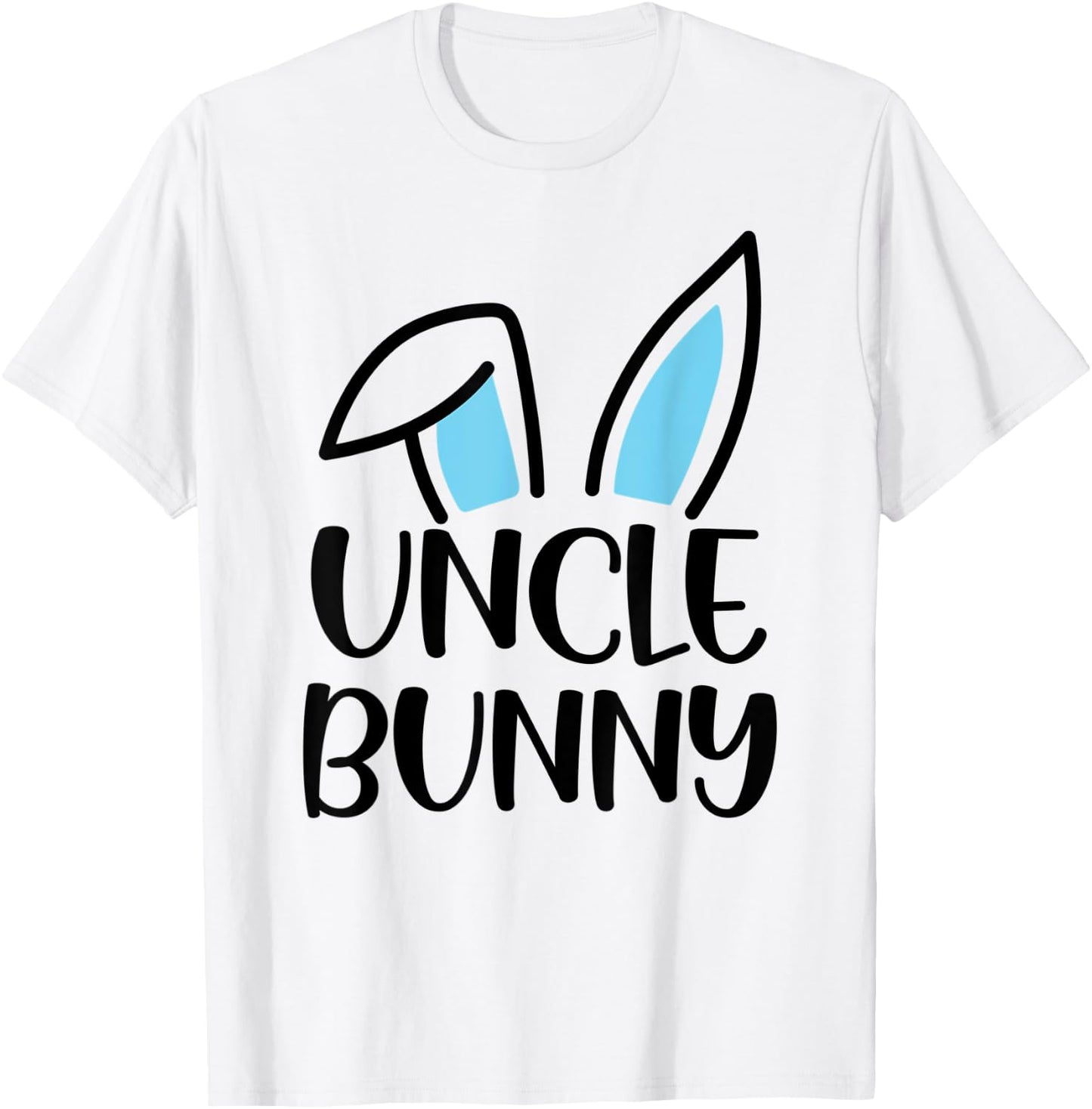 Funny Uncle Bunny Happy Easter Family Matching T-Shirt - T-Shirt | White