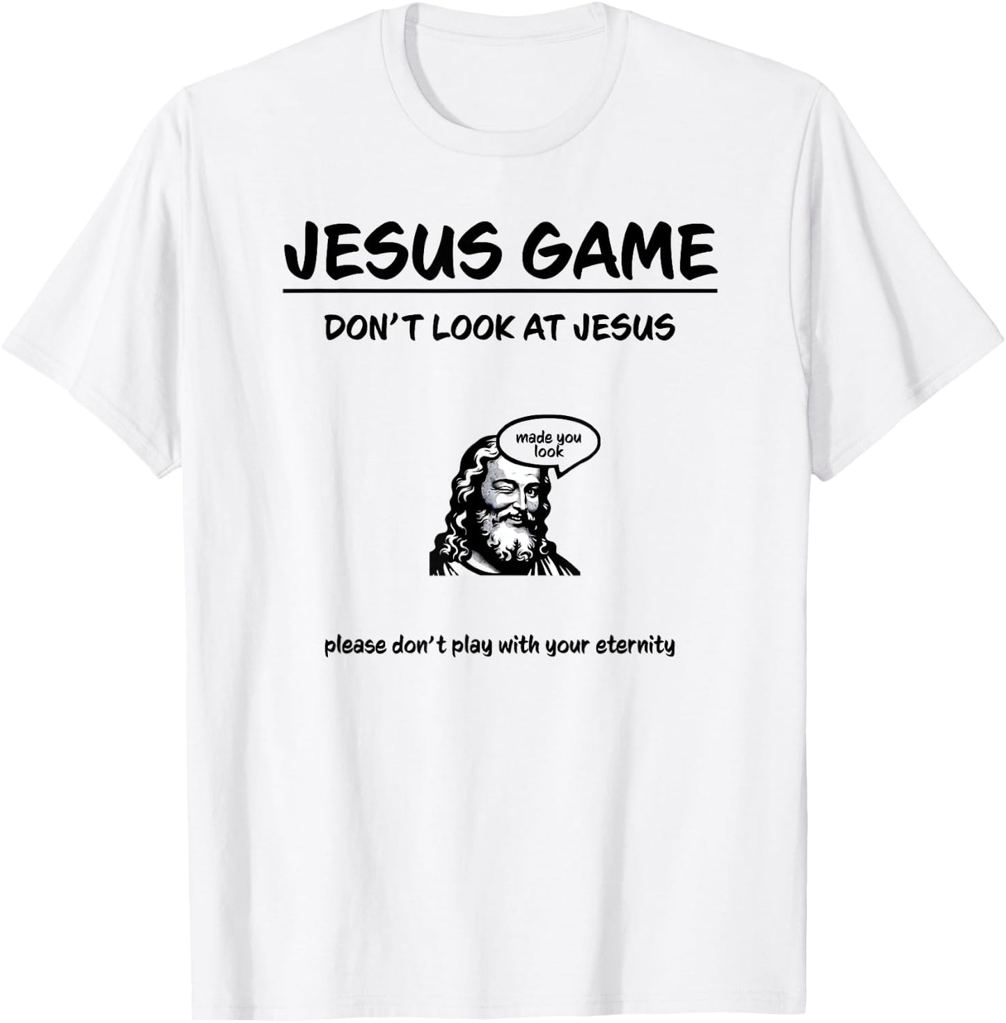Funny Jesus Game Dad Jokes Christian Dad Humor Jokes T-Shirt - T-Shirt | White
